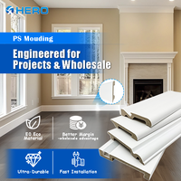 Plinthe blanche personnalisable en PS Hero Metal, écologique, pour la décoration intérieure, étanche
