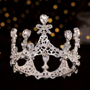 Mini Tiare <span class=keywords><strong>e</strong></span> Corone in Cristallo, Decorazioni per Torte di Compleanno, Gioielli per Capelli, Piccoli Diademi per Bambini, Accessori per Capelli - Product Image 1