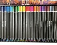 Crayons de couleur personnalisés en usine, 72 couleurs, certifiés EN71, boîte en métal robuste, ensemble de crayons d'art, logo personnalisé pour artistes et amateurs.