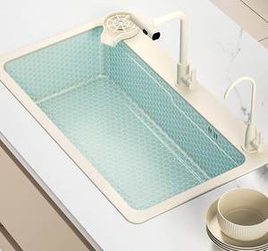 Fregadero de Cocina de Acero Inoxidable 304 Engrosado, de un Solo Tazón Grande, Estilo Crema, Fácil de Limpiar para el Hogar - Product Image 6