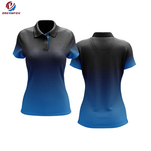 <span class=keywords><strong>Polo</strong></span> <span class=keywords><strong>pour</strong></span> femmes à manches courtes, dégradé <span class=keywords><strong>blanc</strong></span> à pêche, dernier design, sur mesure, respirant <span class=keywords><strong>pour</strong></span> l'été - Product Image 2