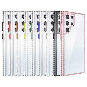 Per <span class=keywords><strong>Samsung</strong></span> <span class=keywords><strong>S22</strong></span> <span class=keywords><strong>Ultra</strong></span> <span class=keywords><strong>custodie</strong></span> trasparenti in cristallo trasparente acrilico e TPU antiurto antigraffio cover antiurto - Product Image 4