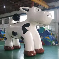 سعر المصنع حسب الطلب نفخ الإعلان الكرتون نموذج البقر ، نموذج البقر للبيع