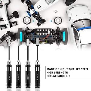 RC 도구 금속 육각 드라이버 세트 알렌 드라이버 플랫 헤드 육각 드라이버 렌치 도구 키트 10-in-1 RC 쿼드콥터 헬리콥터 - Product Image 5