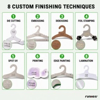 Cintre en carton personnalisé à prix abordable pour sous-vêtements et maillots de bain - Écologique, recyclable, pliable, gain de place, résistant