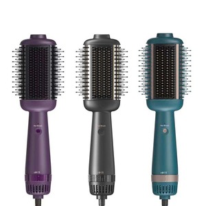 पेशेवर गर्म हवा ब्रश एक कदम झटका ड्रायर कंघी स्टाइलर वोल्माइज़र नकारात्मक आयनों इलेक्ट्रिक हेयर ड्रायर ब्रश के साथ - Product Image 1
