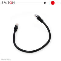 Câble téléphonique rond 26AWG 4P4C à paire torsadée avec connecteurs RJ9 moulés, 2 mètres et 5 mètres