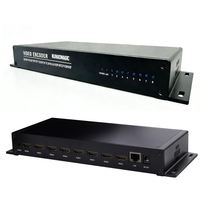 Codificador de Transmisión en Vivo de 8 Canales 8 1 H.265 H.264 1080P HD, Protocolos HLS/RTMP/RTSP/SRT, Audio AAC MP3, Velocidad de Bits VBR/CBR para