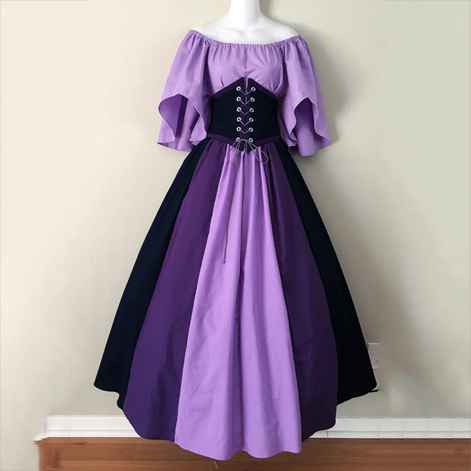 sachin and babi light blue dress Women's Medieval Retro Halloween Costume Funny Style Casual Dresses with  Long Skirt Autumn Winter| Alibaba.com