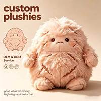 Poupée en peluche monstre personnalisée en gros, jouet en peluche haute fidélité, service OEM ODM avec certification CE EN71
