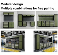 Armoire à outils modulaire en acier, solution de réparation pour atelier et garage, atelier automobile modulaire, mobilier d'établi métallique pour atelier