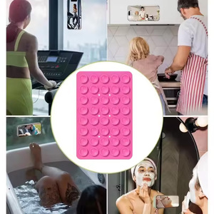 40 Double Sided Silicone Suction Cup Phone Holder Multifunctional Anti-slip Mobile Fixture Detachable Phone Rubber Sucker Pad - Product Image 4