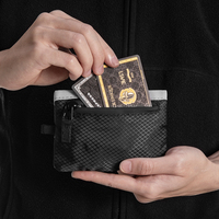 Dompet Koin Mini Dompet Perjalanan Tas Organizer Uang Kecil Kantong Kartu Kredit Bank Dompet Ramping Tempat Kartu dengan Ritsleting