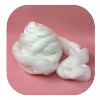 Haut en nylon blanc brut pour spinning de laine, de couleur 3D * 88mm, en fibre semi-emmêlée