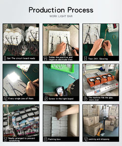 12 Inch A MENÉ <span class=keywords><strong>le</strong></span> Guide Optique Combiné D'inondation de Tache de Faisceau Triple Rangée De Barres Lumineuses de Conduite Hors Ro - Product Image 6