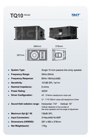 Système de sonorisation professionnel pour scène, enceinte de sonorisation Line Array simple de 10 pouces