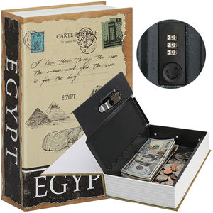 Mini Caja Fuerte Secreta para Libros, Marca Shuaima, Color EGIPTO, Metal y Acero Duraderos, Cerradura Mecánica, Uso en <span class=keywords><strong>el</strong></span> Hogar y la Escuela, <span class=keywords><strong>Precio</strong></span> de Fábrica - Product Image 1
