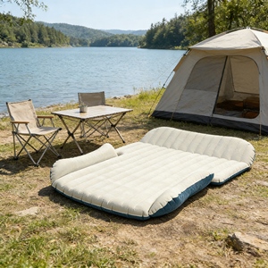 Lit gonflable pour voiture en gros avec <span class=keywords><strong>pompe</strong></span> à air intégrée, gonflage rapide, utilisation facile pour SUV, berline, <span class=keywords><strong>camping</strong></span> en plein air, voyage - Product Image 1