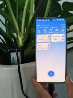 Jars Sensor Meter EC temperatur PH tanah RS485 kelembaban tanah nutrisi 7 in 1 portabel untuk pertanian
