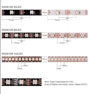 5M 5050SMD WS2812 SK6812 LC8816E Perfekte Umgebungs beleuchtung Dimmbare Namens tafel LED-Beleuchtung LED-Streifen <span class=keywords><strong>Cri</strong></span> 98 RGB LED-Licht leiste - Product Image 4