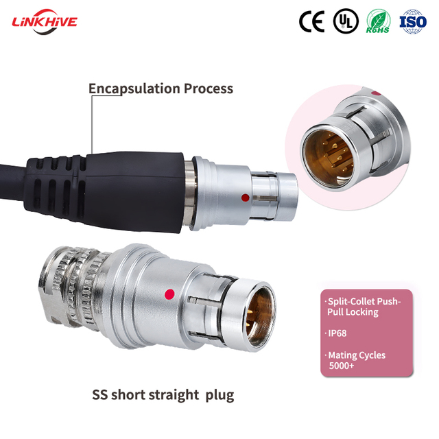 High Quality F Series Multipole 2-27 Pin High-Density Push Pull Circular Connector for Compact Data Acquisition & Control System