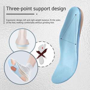 Semelles orthopédiques en mousse à mémoire de forme TPU EVA avec soutien de la voûte plantaire pour pieds plats, hallux valgus et voûtes plantaires élevées, avec amorti antichoc - Product Image 3