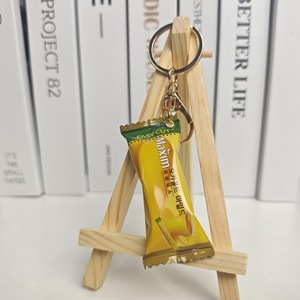 Yeni gelen 3D Mini yaratıcı kore aperatif anahtarlık sevimli çanta kolye kore tarzı türkiye erişte süt şeker gıda anahtarlık - Product Image 4