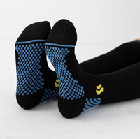 Chaussettes de sport professionnelles en tricot pour jeunes, hauteur genou, pour la course, le yoga, le cyclisme - Antidérapantes, compressives, respirantes, écologiques