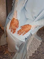 Ensemble Khimar en Laine Élégant et Modeste pour Femmes Musulmanes avec Bordure en Dentelle, Robe Abaya Assortie Longueur Ras du Sol, Manches Évasées, Hijab Long Printanier