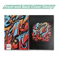 Carnet à spirales personnalisé, ligné, reliure spirale, pour usage scolaire et professionnel, couverture en papier personnalisable, papeterie de bureau pour étudiants