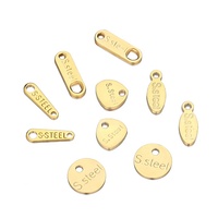 50pcs acier inoxydable petite extrémité queue pendentif à breloque collier Extender chaîne breloques pour bijoux à bricoler soi-même faisant artisanat accessoires