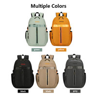 Tas Ransel Laptop Oxford Kasual Tahan Air Multi Kompartemen Ringan Ergonomis Bernapas Unisex untuk Perjalanan Sehari-hari