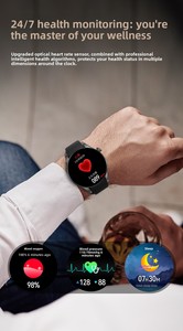 Montre connectée Android BW16 |   Étanche IP68, double SIM |   Écran IPS de 1,75'', moniteur de fréquence cardiaque/d'oxygène, appareil photo et charge rapide magnétique - Product Image 3