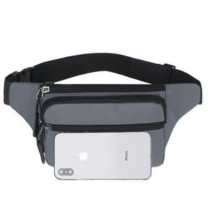 Riñonera Baigou Negra con Cierre para Teléfono, para Viajes, Ciclismo, Senderismo, Uso Casual al Aire Libre - Product Image 1