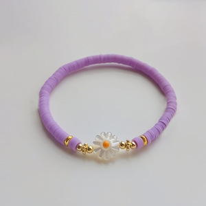 Pulsera De margarita gioielli <span class=keywords><strong>da</strong></span> donna bohémien colorato morbido ceramica braccialetto margherita personalizzato in rilievo morbido ceramica <span class=keywords><strong>reggiseno</strong></span> girasole - Product Image 4