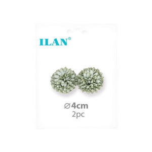 Teste di Fiori Secchi ILAN 4cm 2pz Per Uso Decorativo - Product Image 1
