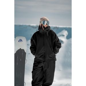 Veste de ski unisexe personnalisée pour adultes, imperméable 15K, respirante 10K, coupe ample, isolée, à capuche - Product Image 4