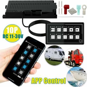 10 Gang Waterproof LED Touch <strong>Switch</strong> APP <strong>Remote</strong> Control Slim Panel RV Yacht - Product Image 2