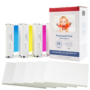 Papier photo brillant compatible PUTY en gros, feuilles de papier brillant Kp108 4x6 pouces pour <span class=keywords><strong>Selphy</strong></span> Cp1300 1200 1000 - Product Image 1