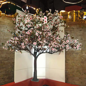 Chất Lượng Cao 350Cm Nhân Tạo Màu Hồng Hoa Mộc Lan Hoa Cây Cảnh Quan Nhỏ Trang Trí Bonsai Cây PP Và Gỗ Chất Liệu Trên Bán - Product Image 4