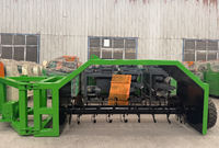 Tracteur haute efficacité tourneur compost remorquable machine de tournage d'andain entraînée par prise de force pourcompostage