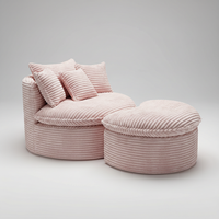 Canapé moderne compressé sous vide, mobilier de salon, canapé cloud sans os, canapé modulaire, ensemble de poufs, fauteuil sectionnel