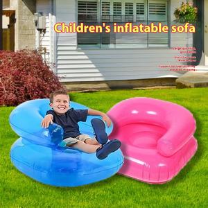 Venta transfronteriza caliente PVC transparente niños inflable agua hamaca sofá asiento portátil al aire libre Camping ocio juguete - Product Image 3