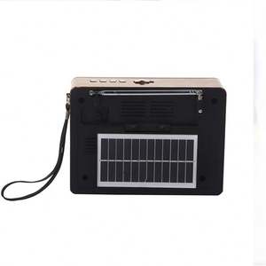 Prezzo di fabbrica Internet Radio solare/USB ricaricabile in plastica retrò orologio con torcia elettrica altoparlante USB/TF Card MP3 - Product Image 2