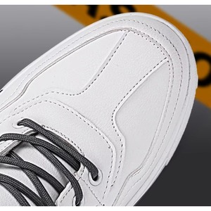 <b>Mens</b> Board <b>Shoes</b> Versatile Solid Color British Style Sports Casual Anti Slip And Wear-resistant Black <b>Work</b> Leather Flat - Product Image 5