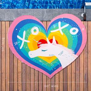 Couverture de plage de <span class=keywords><strong>licorne</strong></span> géante ultra douce en microfibre surdimensionnée pour filles serviette de plage <span class=keywords><strong>super</strong></span> absorbante à séchage rapide pour l'extérieur - Product Image 3