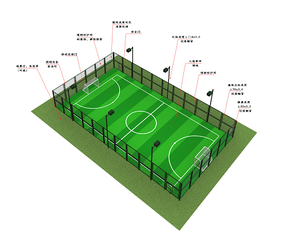 Terrain <span class=keywords><strong>de</strong></span> <span class=keywords><strong>football</strong></span> en <span class=keywords><strong>cage</strong></span> sur mesure avec gazon artificiel, filet en PE enduit <span class=keywords><strong>de</strong></span> plastique, et structure complète pour terrain <span class=keywords><strong>de</strong></span> sport - Product Image 4