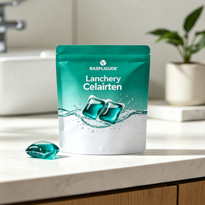Sacs en plastique personnalisés pour capsules de lessive concentrée avec logo imprimé – Nettoyant liquide pour le linge - Product Image 3