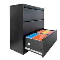 Boîte à cartes en acier avec armoire suspendue pour bureau, classeur multi-tiroirs avec serrure et armoire de rangement pour documents contractuels