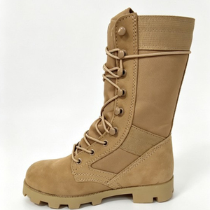 Botas tácticas DF917 de cuero negro con cordones, impermeables, para invierno y exteriores. - Product Image 2